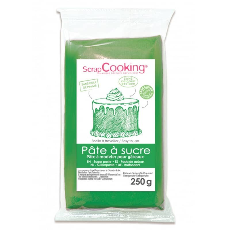 Pâte à sucre verte 250 g Pâte à sucre verte 250 g