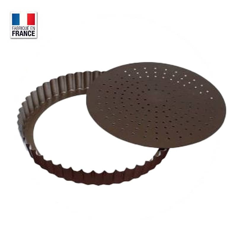 Moule à Tarte / Tourtière Fond Amovible Micro-perforé 26 cm Moule à Tarte / Tourtière Fond Amovible Micro-perforé 26 cm