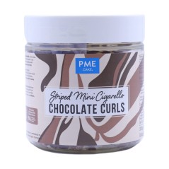 Rouleaux au chocolat noir et blanc -  Décor en chocolat - 100 g