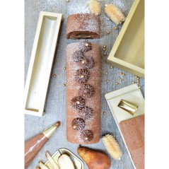 Tapis à génoise pour bûche - Semelle à bûche en silicone