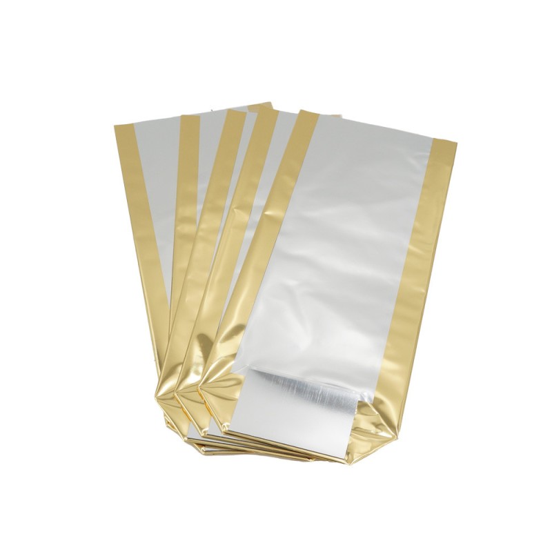 5 Sachets décor doré pour biscuits et sablés 12 X 27,5 cm